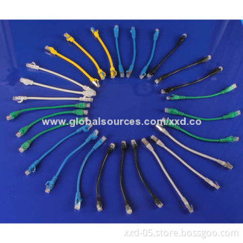 UTP Cat5e Patch Cords, 24AWG PVC Coat, Support High-density Installation